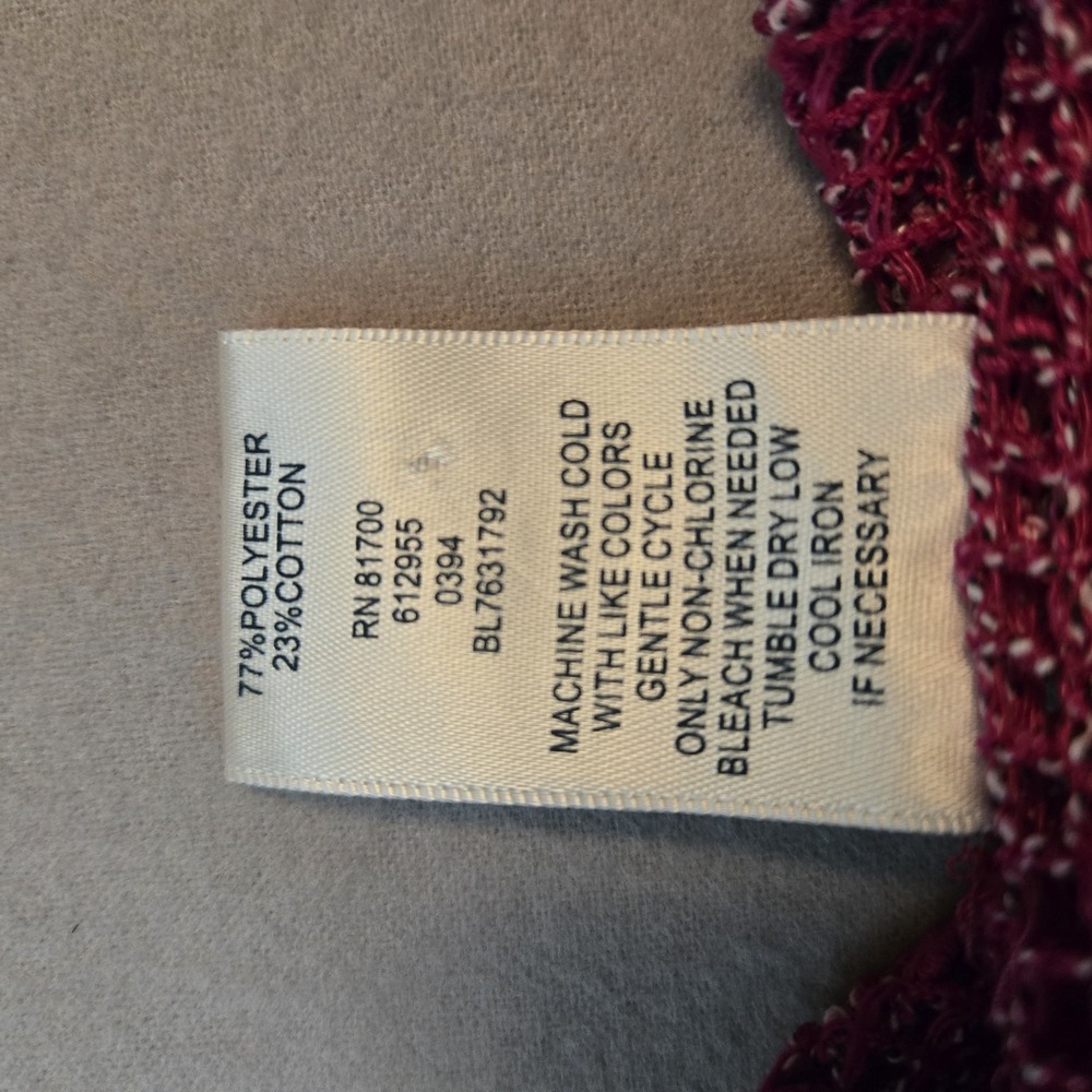 Blair Mesh Cover Up  Cardigan Top Asymmetrical Hot Pink Magenta Large‎ - Picture 12 of 12